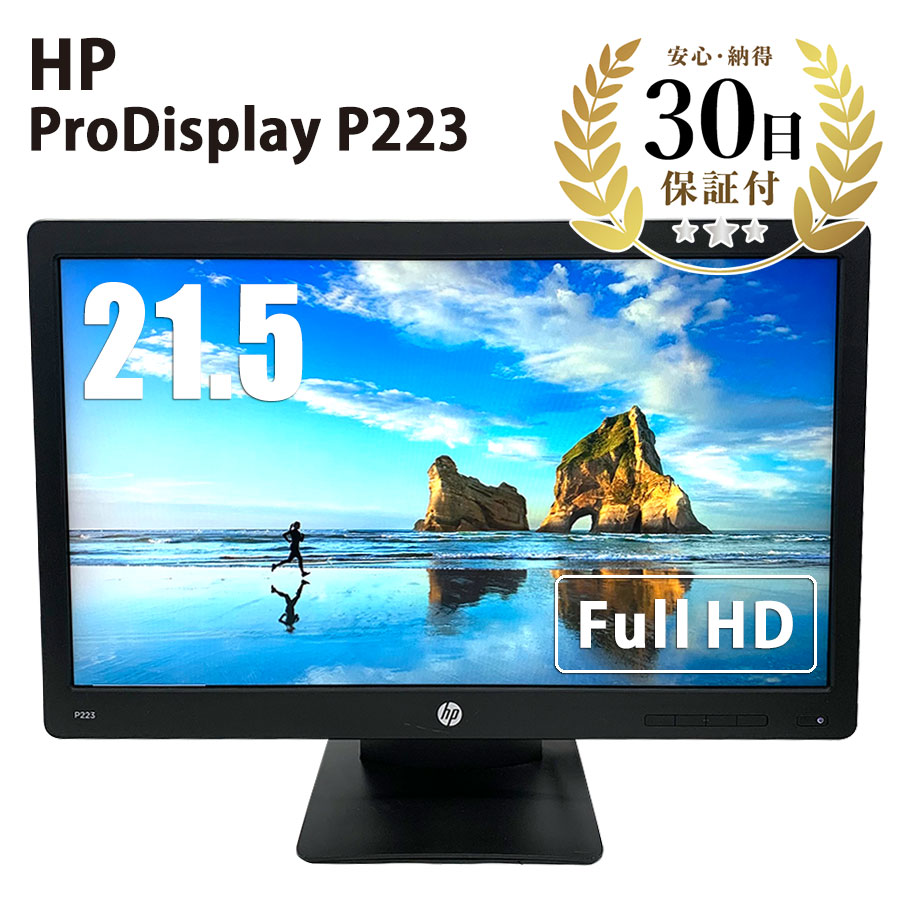 HP 21.5インチ ProDisplay P223 液晶モニターディスプレイ
