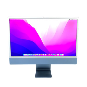 激安デスクトップパソコン iMac21,2 (24-inch, M1, 2021) A2439 M1 ８コア 8GB 256GB 24インチ ブルー  Apple 中古 Bランク|PCジャングル