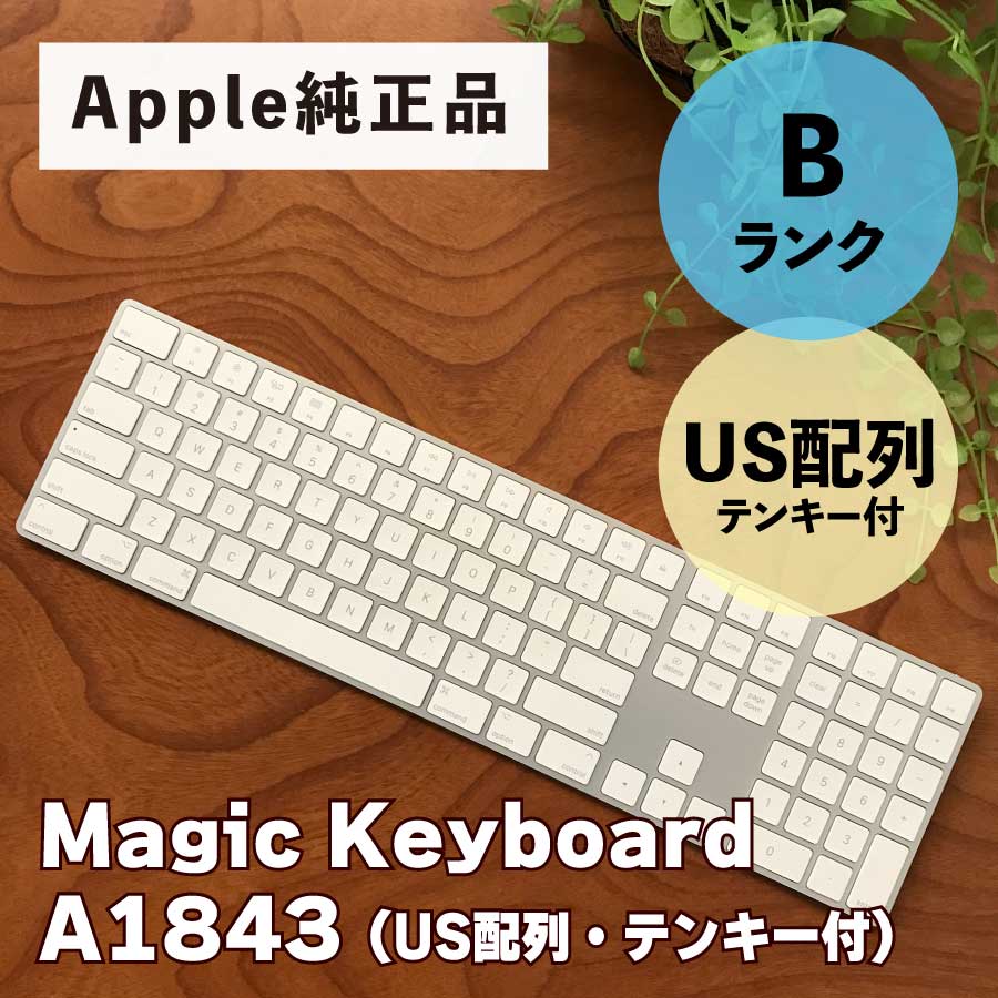 激安Apple Magic Keyboard A1843 Mac アップル ワイヤレス 純正 テンキー付 英語 US キーボード 中古Bランク  [Etc]|PCジャングル