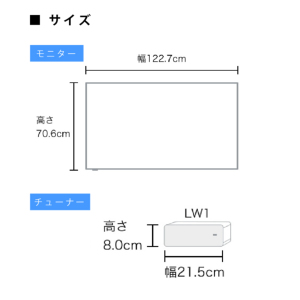 【未使用】Panasonic VIERAウォールフィットテレビTH-55LW1L 概要 ウォールフィットテレビ TH-55LW1L | 4K液晶・有機ELテレビ